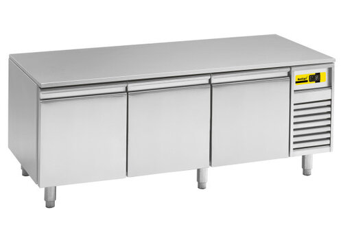  Alpeninox Établi réfrigéré sous plan de travail, acier inoxydable | 286 l brut | +2 °C à +8 °C | 1600 x 700 x 660 mm 