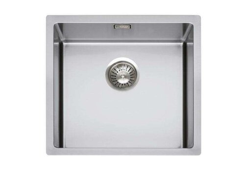  HorecaTraders Gepolijste spoelbak met afvoer | RVS | 450x400x200mm 