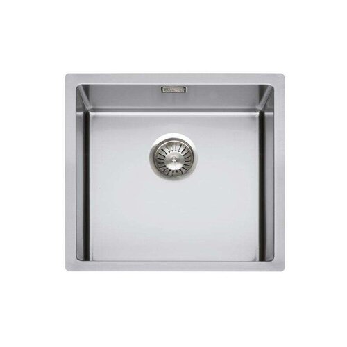  HorecaTraders Polished sink with drain | Stainless steel | 450x400x200mm 