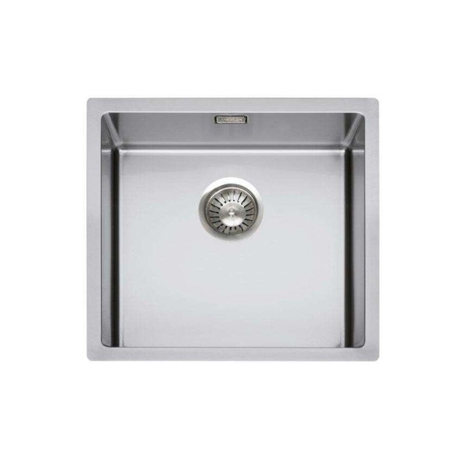 Polished sink with drain | Stainless steel | 450x400x200mm