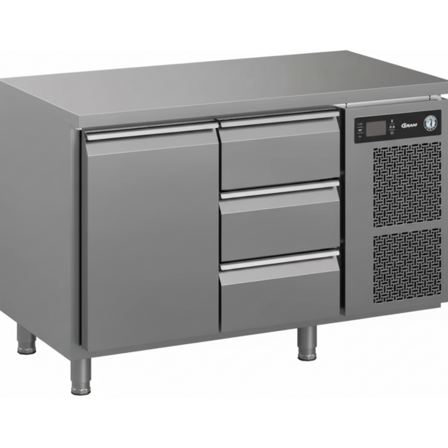 Gram Gastro refrigerated workbench | 1 door | 3 drawers