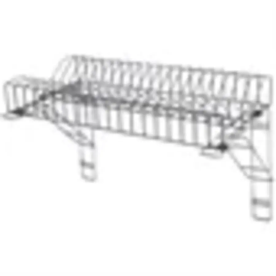 Stainless steel wall bracket for dish draining rack - 2 pieces