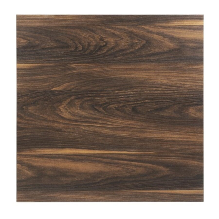 vierkante tafel | donker hout | Melamine |75(h) x 70(b)cm