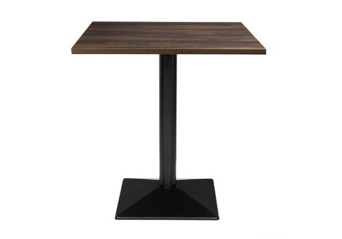  HorecaTraders vierkante tafel | donker hout | Melamine |75(h) x 70(b)cm 
