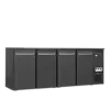 Serrco Bar cooler with 4 doors | anthracite | 2200x560x820 mm | +2 to +10 °C