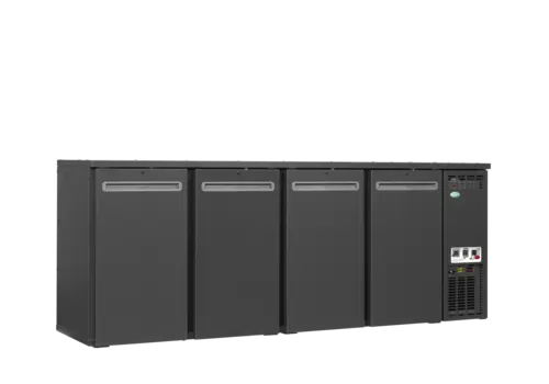  Serrco Bar cooler with 4 doors | anthracite | 2200x560x820 mm | +2 to +10 °C 