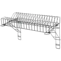 Stainless steel wall bracket for dish draining rack | 33x33 cm | 2 pieces