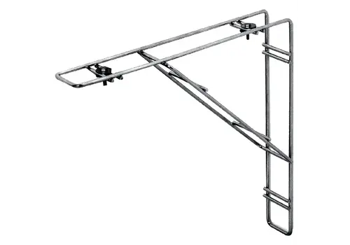  HorecaTraders RVS Wandbeugel voor Bordenafdruiprek | 33x33 cm | 2 Stuks 