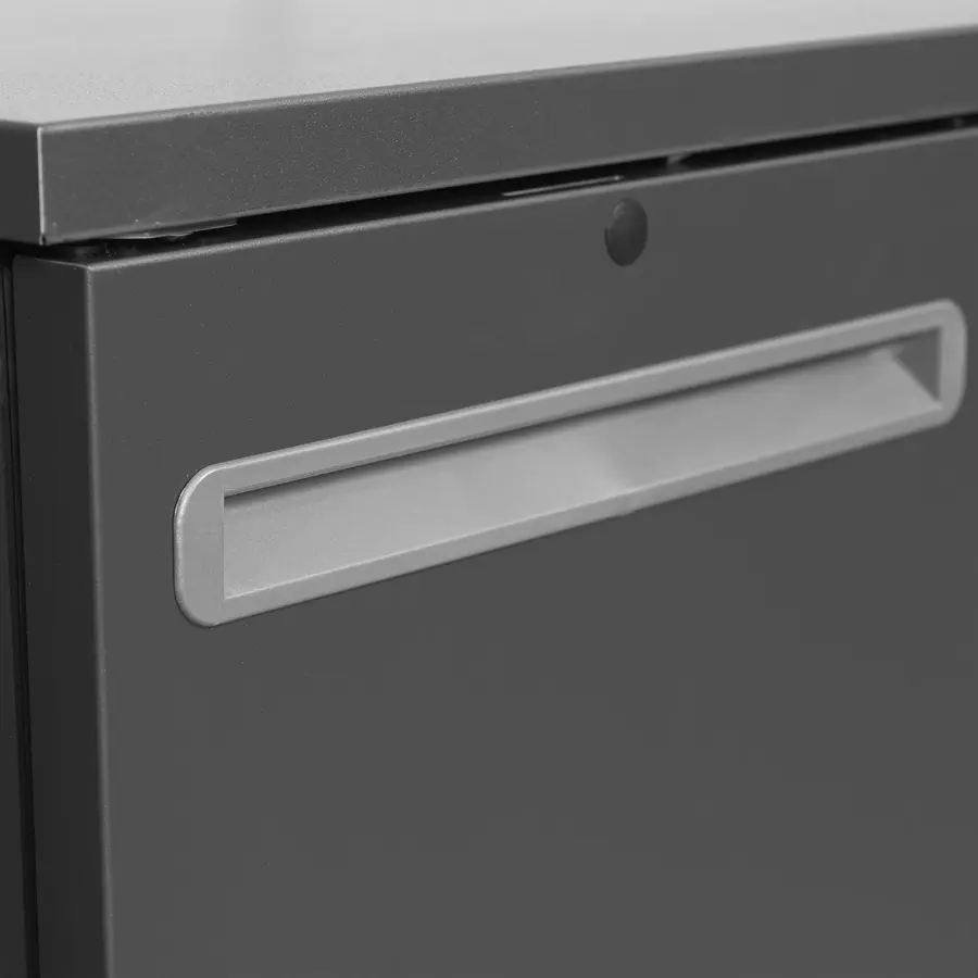 Bar cooler with 3 doors | anthracite | 1720x560x820 mm | +2 to +10 °C