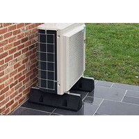 Anti-vibration bases set - 2 pieces - 600x135x100mm - including insert nuts