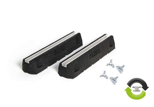  HorecaTraders Antivibratiesokkels Set - 2 Stuks - 600x135x100mm - Inclusief Inlegmoeren 