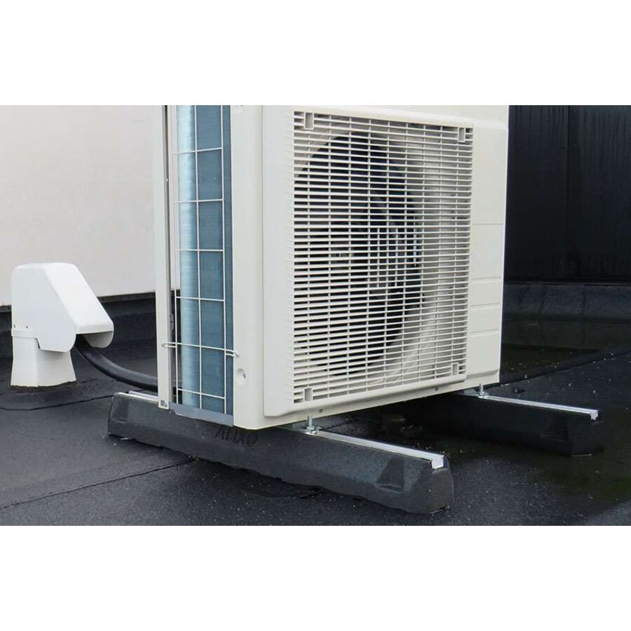 Jeu de socles anti-vibrations - 2 pièces - 1000 x 135 x 100 mm - avec écrous à sertir