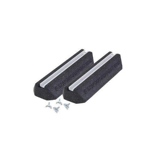  HorecaTraders Antivibrationsfüße, Set – 2 Stück – 600 x 180 x 95 mm – inklusive Einschraubmuttern 