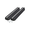 HorecaTraders Antivibratiesokkels Set - 2 Stuks - 1000x180x95mm - Inclusief Inlegmoeren