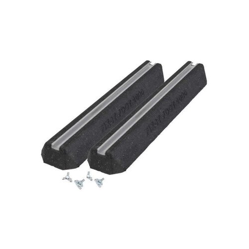  HorecaTraders Antivibrationsfüße – 2 Stück – 1000 x 180 x 95 mm – inklusive Einschraubmuttern 