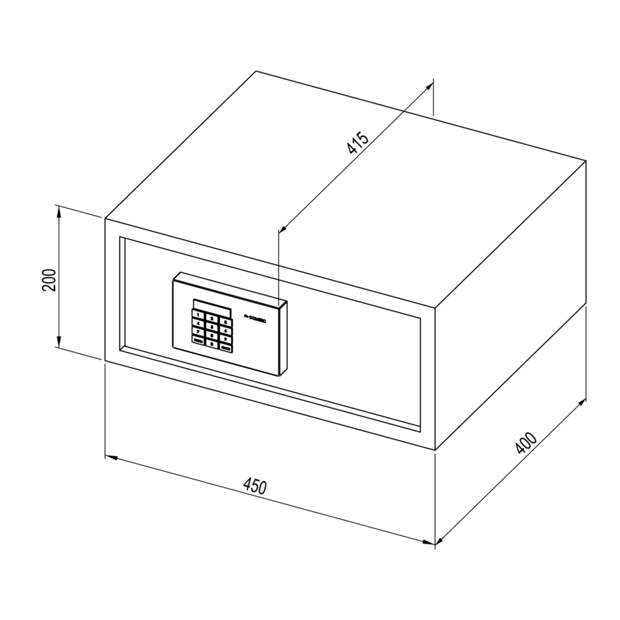 Dometic ProSafe MD 450 Safe - Anthracite - 450x400x200mm