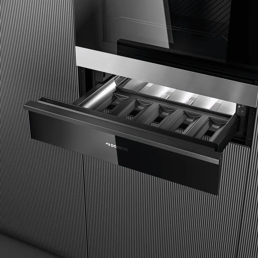 Cave à vin DrawBar 5B | Verre noir | 5 bouteilles | 597 x 591 x 141 mm