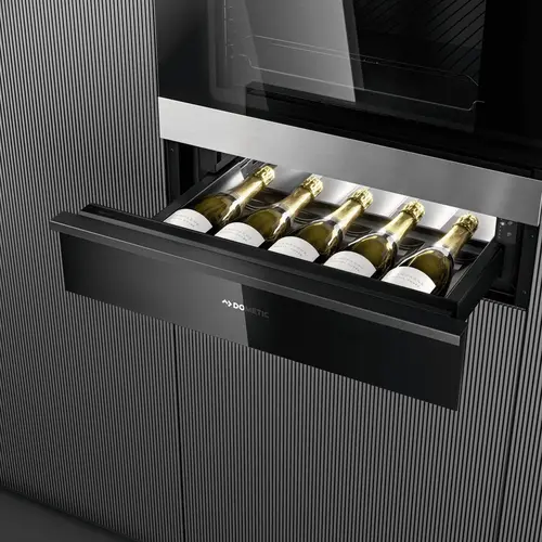  Dometic DrawBar 5B Wine Cooler | Black Glass | 5 Bottles | 597x591x141mm 