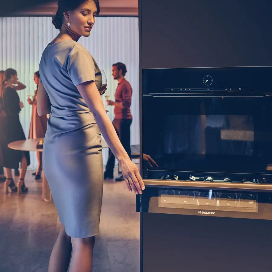 DrawBar 5C Wijnkoeler | Transparant Glas | 5 Flessen | 597x591x141mm