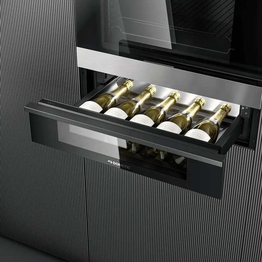 DrawBar 5C Wine Cooler | Clear Glass | 5 Bottles | 597x591x141mm