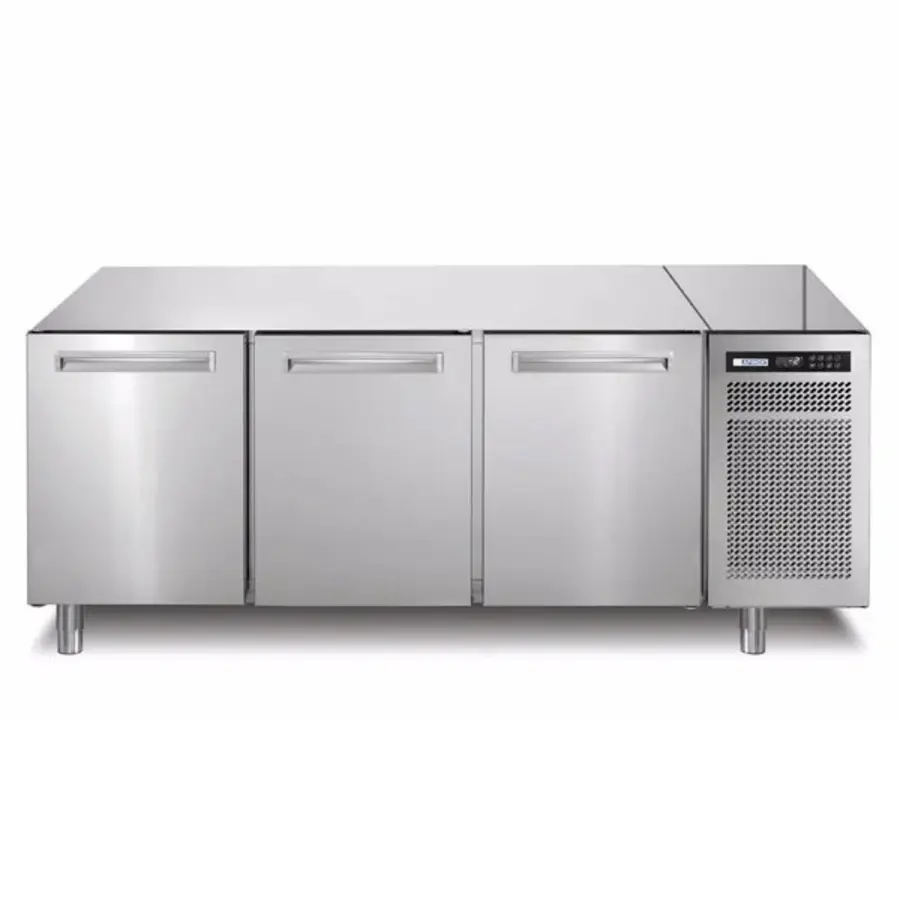 Bakery Refrigerated Workbench | 3 Doors | Forced Cooling | 360L | -2°C/+7°C | 2004x790x800(h)mm