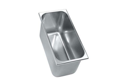  HorecaTraders Stainless steel ice cream tub | 5.2L | 360x165x120mm 