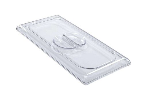  HorecaTraders Transparant deksel voor roomijsbak | polycarbonaat | 360x165mm 