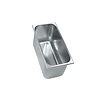 HorecaTraders Stainless steel ice cream tub - 360x250x40mm
