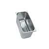 HorecaTraders Eiscremebehälter aus Edelstahl – 360 x 250 x 180 mm