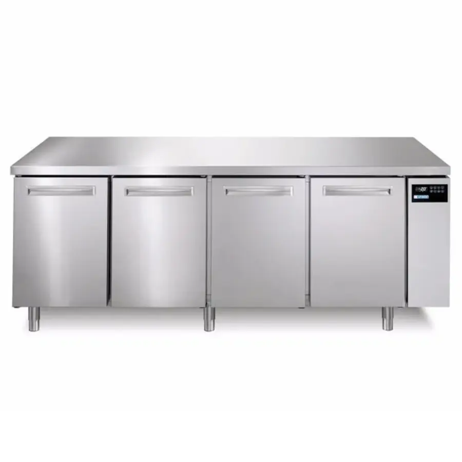 Bakery refrigerated workbench | 480L | 4 doors | 2420x850x800 mm