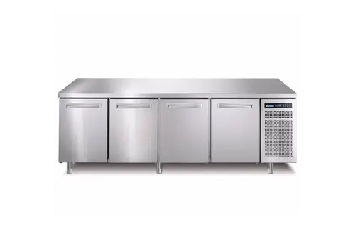  HorecaTraders Bakery refrigerated counter | 480L | 4 doors | 2560x800x900 mm 