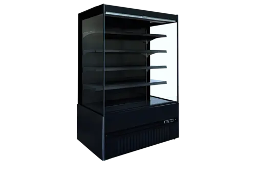  HorecaTraders Wandkühlung Schwarz | 1935 x 665 x 1920 mm | +2/+8 °C | 4 Etagen 