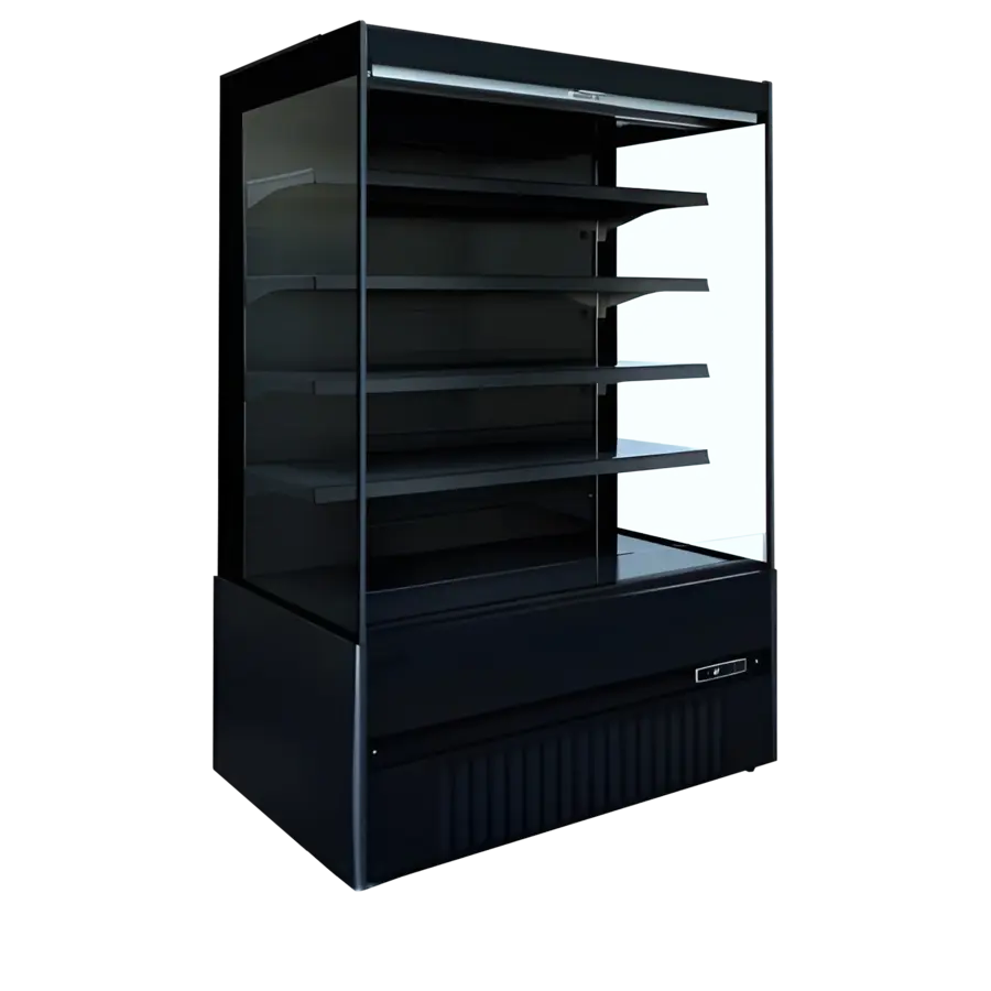 Wandkoeling Zwart | 1935x665x1920 mm | +2/+8 °C | 4 etages