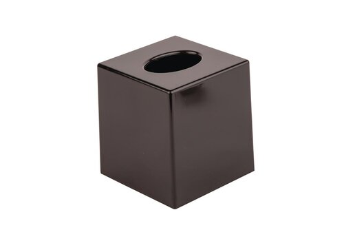  HorecaTraders Tissue Box Square | Black 