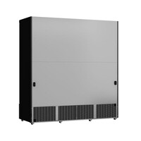 3-Door Glass Door Refrigerator Black 1530 Liters – Professional Catering Cooling 0/+10°C