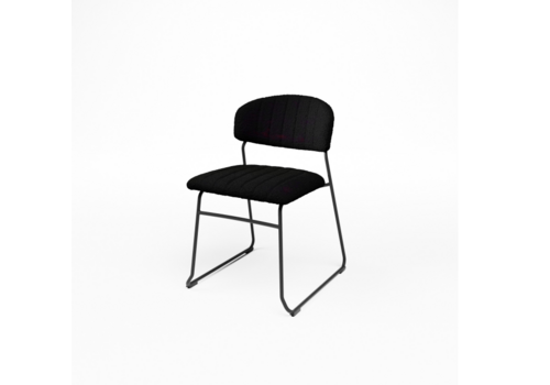  HorecaTraders Teddy Chair | Black | 79(h)x55x51.5cm 