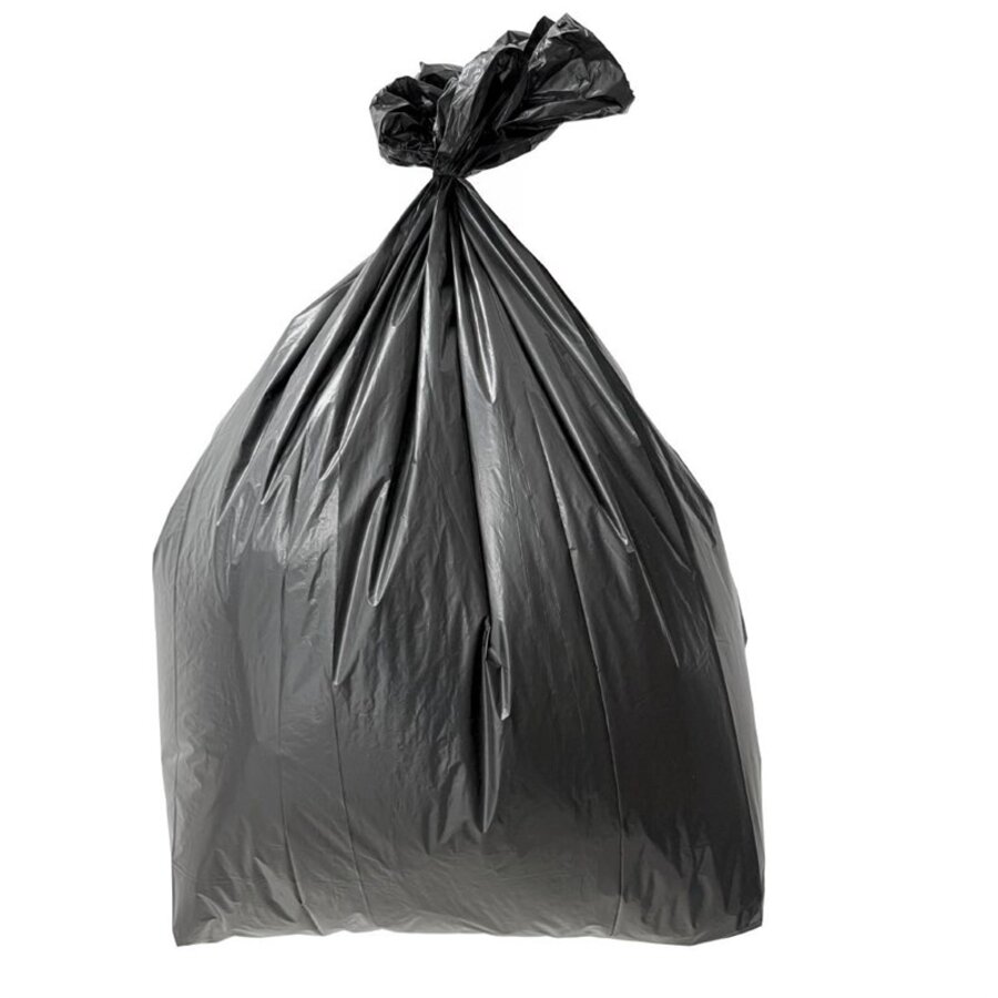 Sacs poubelle noirs recyclés | 120 L | 20 kg | (100 unités)