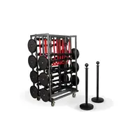 Transport trolley with bollards | 123x80x193 cm | Capacity 16