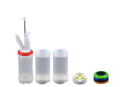  Système de dosage par portions pour professionnels de l'hôtellerie-restauration - Portion Pal - 473 ml - Lot de 3 - Triple valve - FFO-2223-000 