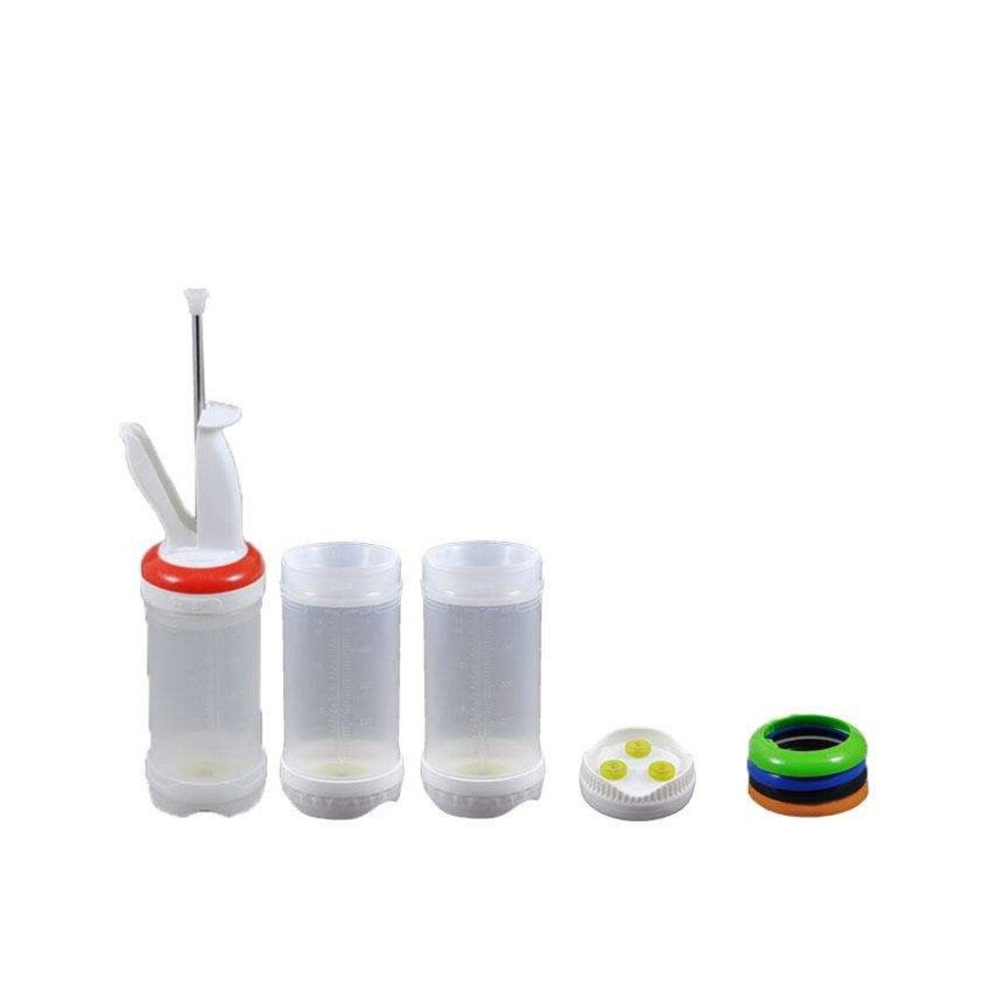 Horeca Traders Portion Dosing System - Portion Pal - 473ml - Set of 3 - Triple Valve - FFO-2223-000