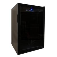 Kompakter Tischkühlschrank 115 l – Schwarz | Energieeffizient und leise