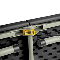 Rechteckiger Klapptisch 183 cm, schwarz – Stahlrahmen & HDPE-Tischplatte