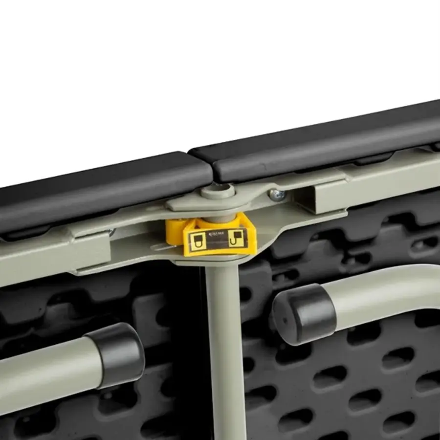 Rechteckiger Klapptisch 183 cm, schwarz – Stahlrahmen & HDPE-Tischplatte