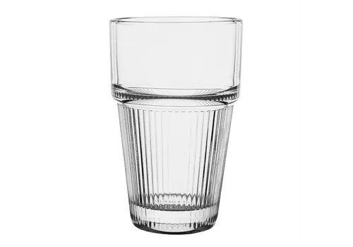  Horeca Traders Ribbed Stackable Tumblers 300ml (Set of 6) 