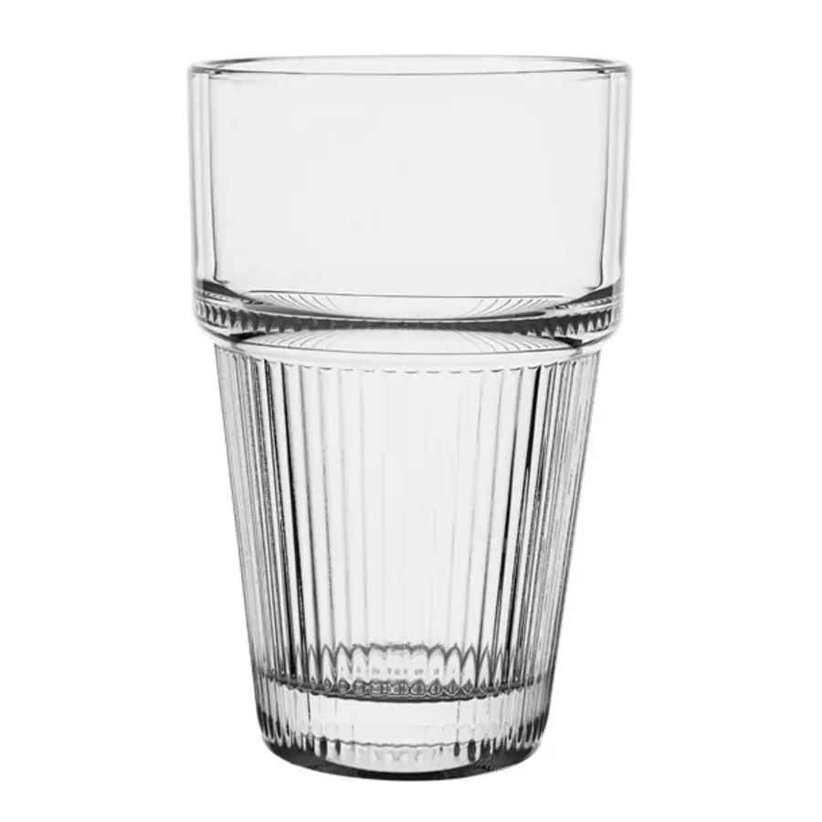 Gerippte, stapelbare Trinkbecher 300 ml (6er-Set)