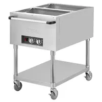 Mobiele Bain Marie Wagen 2x 1/1GN – 500W Droogwarmte