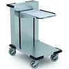 Hupfer Empileur de plateaux en acier inoxydable à roulettes universelles (avec freins) 800 x 558 x 900 mm (h)