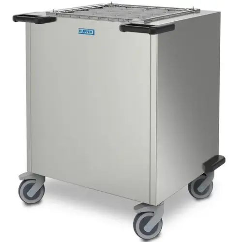  Hupfer Empileur de paniers en acier inoxydable, paniers non chauffés 650 x 530 mm, roues (avec freins) 850 x 760 x 902 mm (h) 