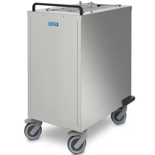  Hupfer Stainless Steel Tableware Stacker Unheated Platform 570x280mm Wheels (Braked) 750x510x900(h)mm 