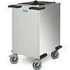 Hupfer Stainless Steel Tableware Stacker Unheated Platform 517x373mm Wheels (Braked) 748x552x923(h)mm